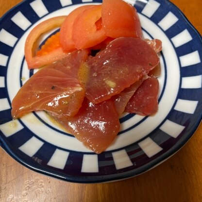 マグロで作ってみました！わさびの風味がして美味しかったです！